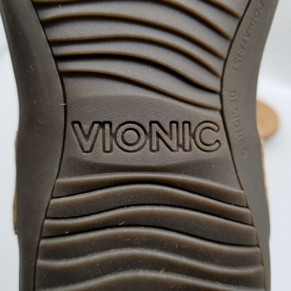 Vionic Women Gold Cork Marsala Sandals - Picture 8 of 9